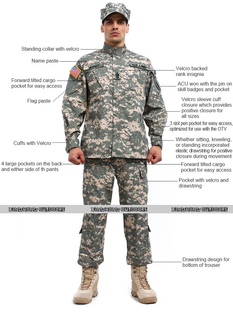 military combat uniforms