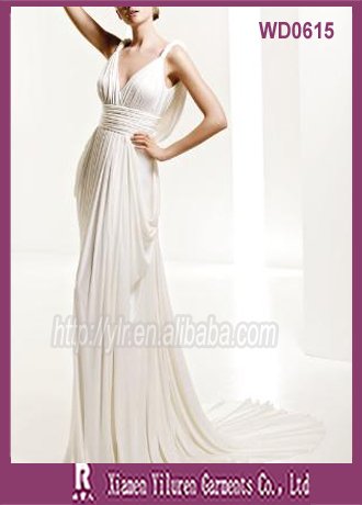2010 Classic Look Greek Style Bridal Wedding DressWD0615 WD06151