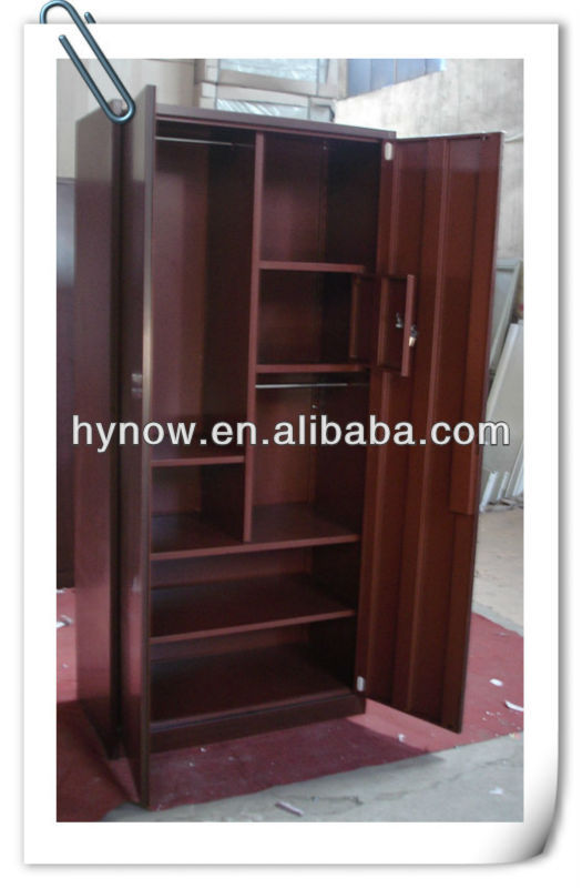 Indian Market Steel Furniture Two Door Wardrobe Inside