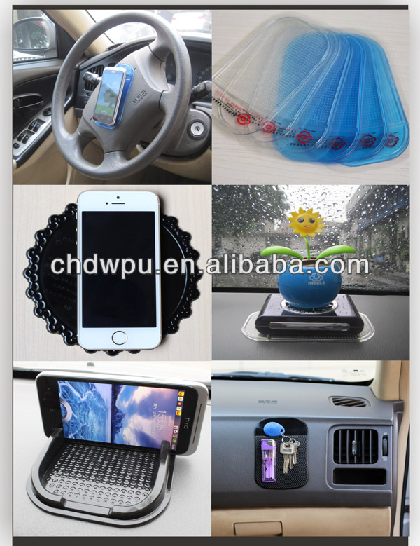 Sticky anti-slip dash pad smarttphone sticky pad