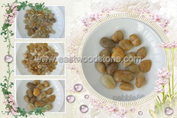 黄砂利,黒砂利,玉石 彩光石 黒 イエロー ホワイト 茶色 雨花石 玉砂利問屋・仕入れ・卸・卸売り