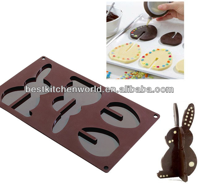 3D Egg Shape Chocolate Silicone Molds