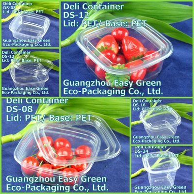 Newest square food containers plastic DS-24oz