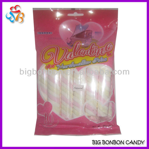 Valentine's Long Twist Marshmallow Candy
