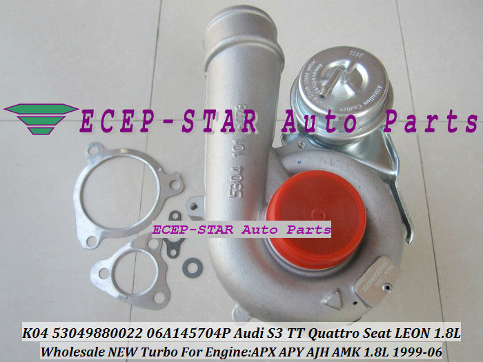 K04 53049700022 53049880022 06A145704P TURBO FIt for Audi S3 TT Quattro Seat LEON 1.8L 1999-06 APX APY AJH AMK Turbocharger (5)