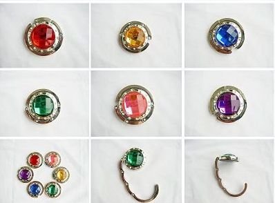 Free Shipping Hot selling Promotion for sale Mix colors Fashion Round foldable Bag Hanger/Purse Hook/Handbag Holder with Acrylic Free Shipping Hot selling Promotion for sale Mix colors Fashion Round foldable Bag Hanger/Purse Hook/Handbag Holder with Acrylic