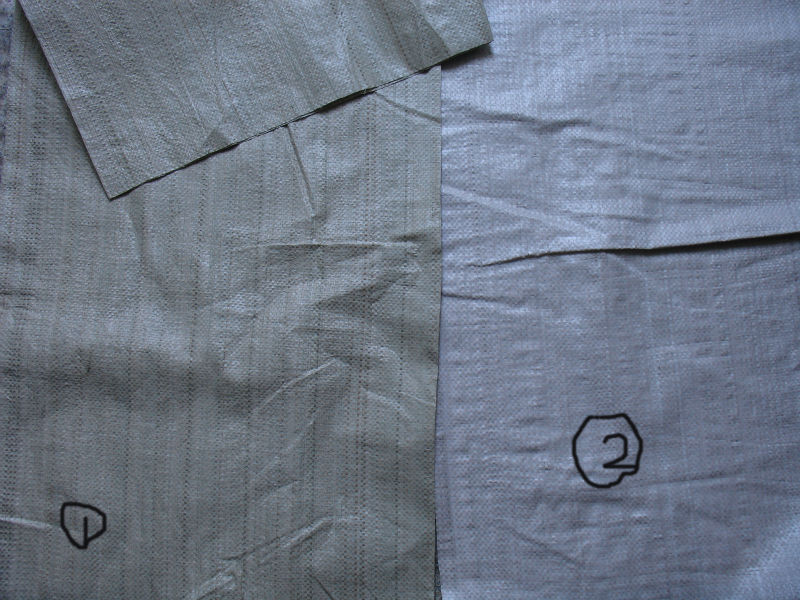 Recycle pp woven bag with printing for packing 25kg
