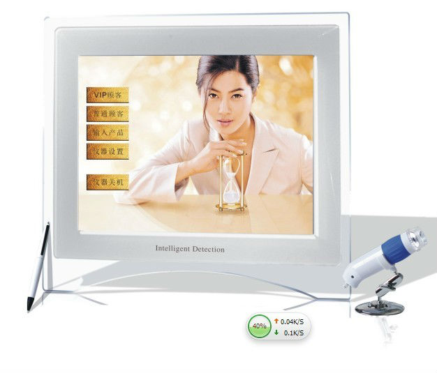 2013 Full touch screen high resolution of skin scope analyzer