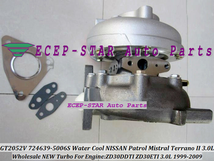 GT2052V 724639-5006S 705954-0013 Water Cooled Turbocharger for NISSAN Patrol Mistral TERRANO II ZD30DDTI ZD30ETI 3.0L TURBO (1)