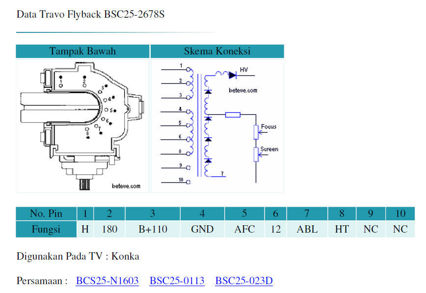 Bsc21 2647s схема