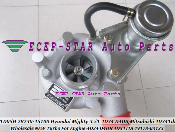TD05H TD05H-14G 49178-03123 28230-45100 Turbo Turbocharger For Hyundai Mighty 3.5ton 4D34 D4DB Mitsubishi 4D34TDi (4)