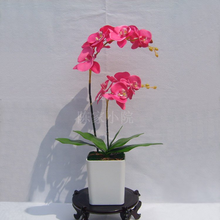 Wholesale Free Shipping silk wedding orchid artificial flower wedding stem