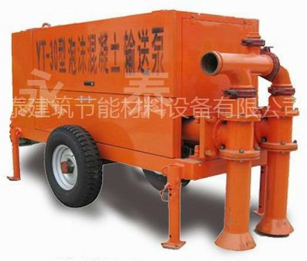 Foam concrete block machine