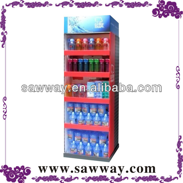 chewing gum display shelf,POP paper display shelf,recyclable corrugated paper display stand