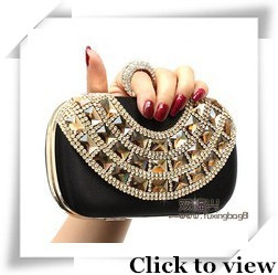 2014 New Women's Evening Bag Fashion Full Diamond Clutch Rhinestone