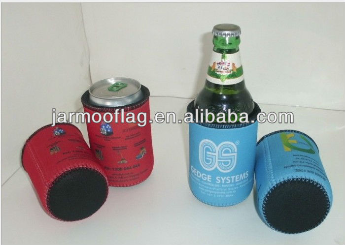 collapsible custom bottle cooler neoprene champagne