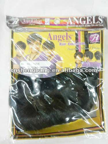 天使の蜂のはちの巣の方法様式の総合的な毛、黒い短い髪の天使の毛問屋・仕入れ・卸・卸売り