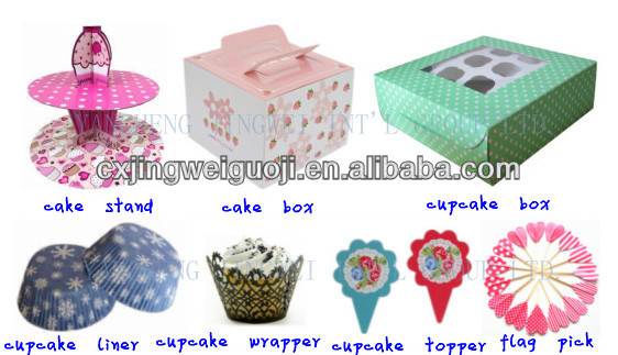 custom printed greaseproof paper cupcake liner cake decorative cake liner