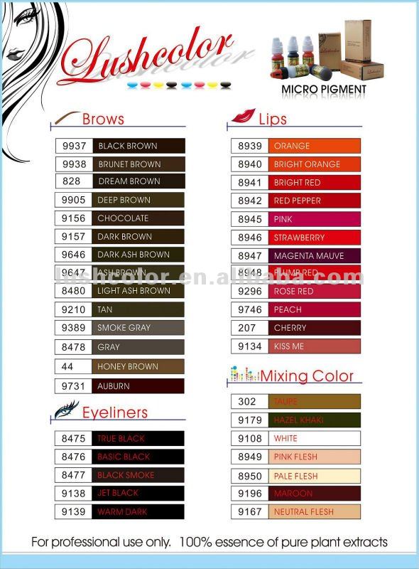 恒久的なメイクアップ顔料lushcolor38色問屋・仕入れ・卸・卸売り