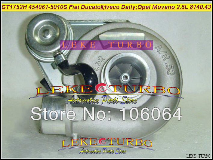 GT1752H 454061-5010S Fiat Ducato II;IVECO DAILY;OPEL Movano;Master II 2.8L TD 8140.43 TURBO turbocharger (1)