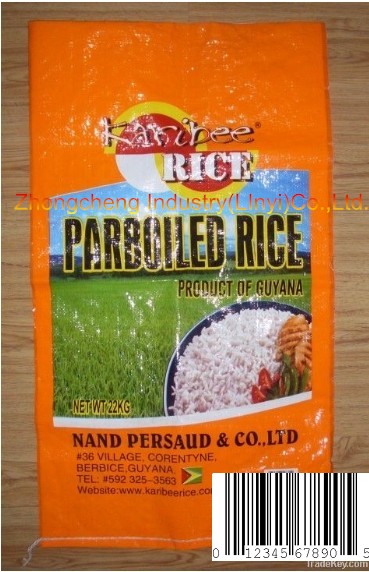 Promotion top quality pp woven bags for rice