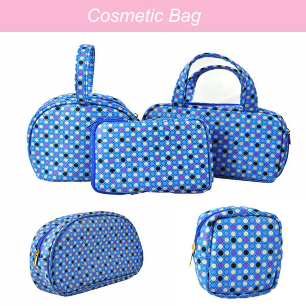 Blue PU cosmetic bag PU cosmetic bag promotion, View PU cosmetic 