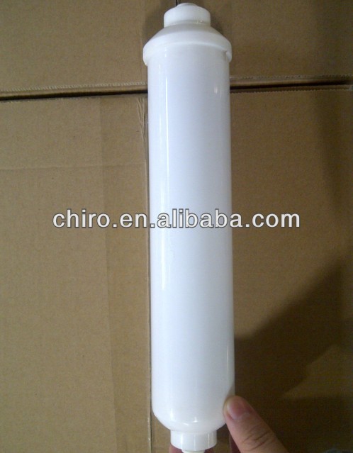 quick connection type inline water filter cartridge