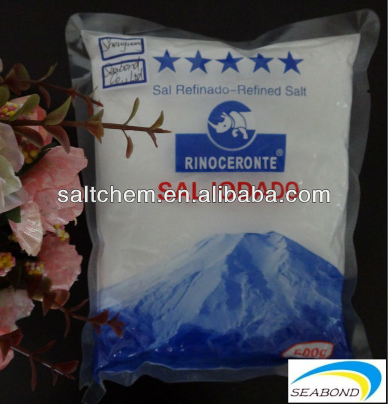 iodized salt in bageed packaging,cooking salt,refined salt
