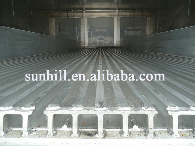 Container in Shanghai Container Yard, View refrigerated container