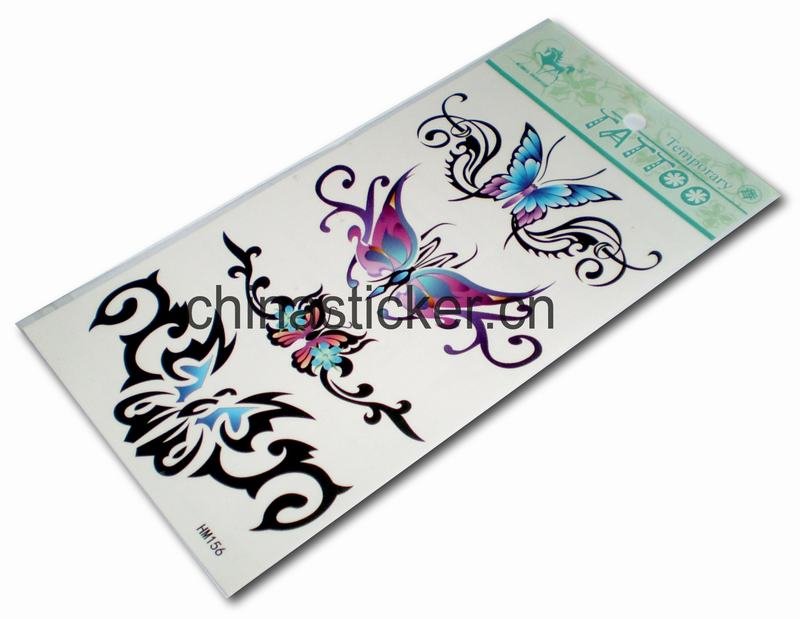 4 pcs big butterfly Temporary tattoo 