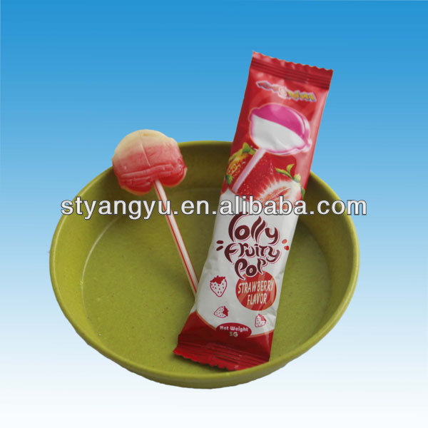Strawberry+Milk Lollipop,China YANGYU price supplier 21food