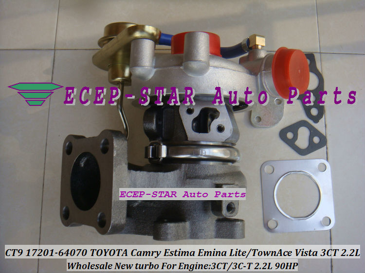 CT9 17201-64070 17201-64071 TURBINE TURBO Fit For TOYOTA Camry Lite TownAce Vista Emina Lucida 3CT 3C-T 2.2L 90HP turbocharger (3)