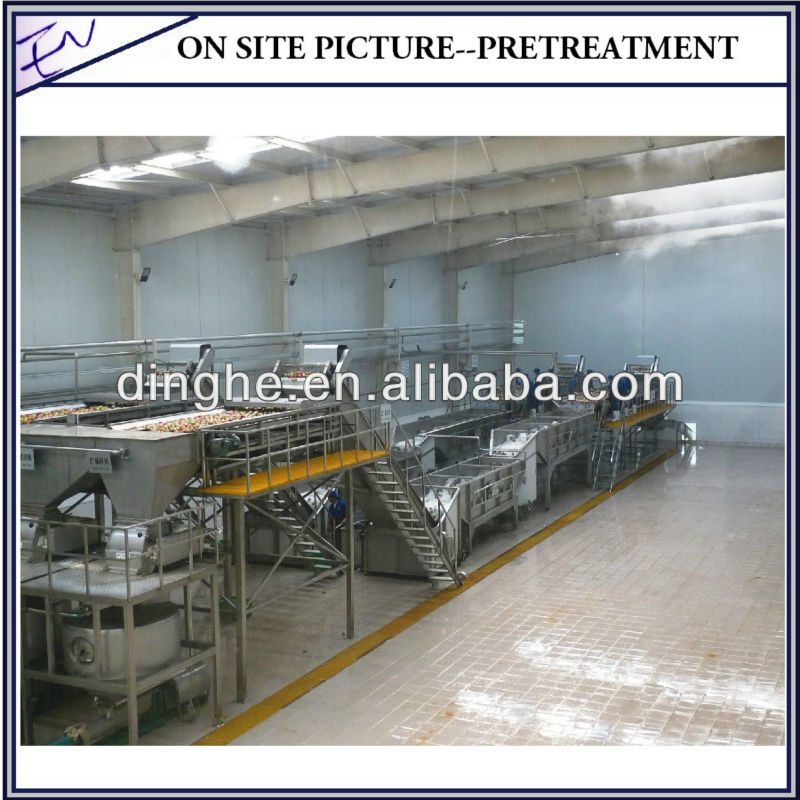 Concentrated apple juice production line