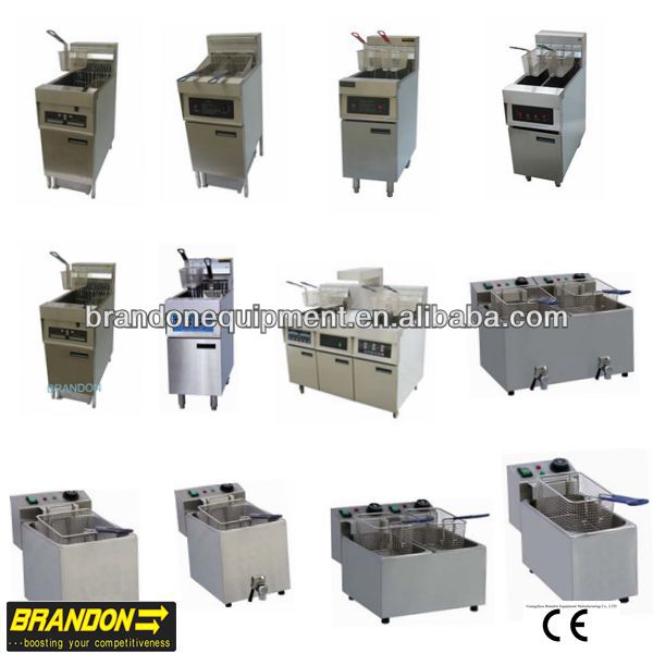 Brandon deep fat electrical fryer with latch lock ball-type drain valve
