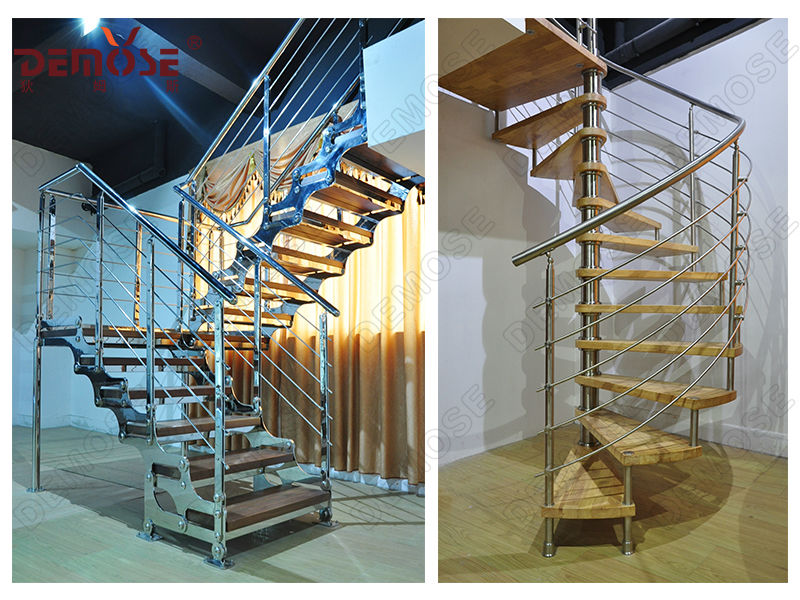 驚くべきu字型のガラス木製の階段/階段 問屋・仕入れ・卸・卸売り