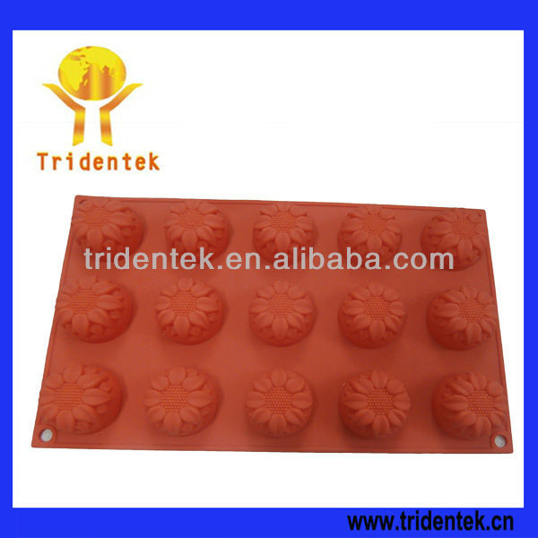 Flower Rectangle Novelty silicone cake decorating molds