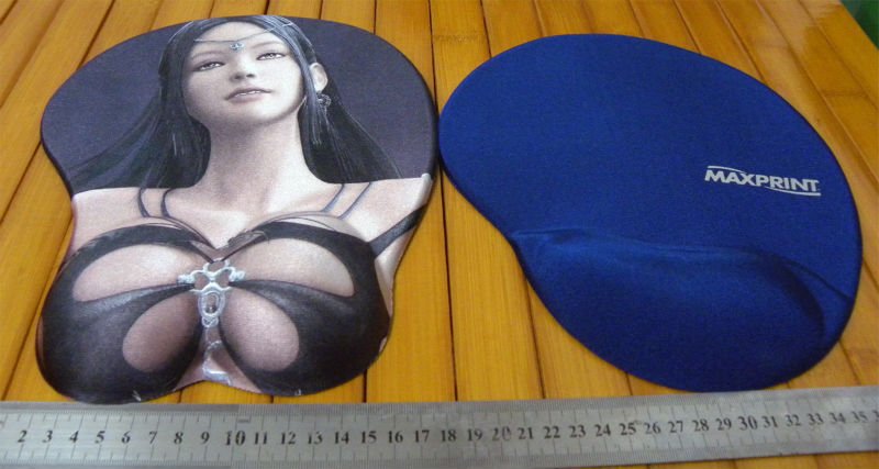 Girls With Pad. Gel mouse pad with sexy girls