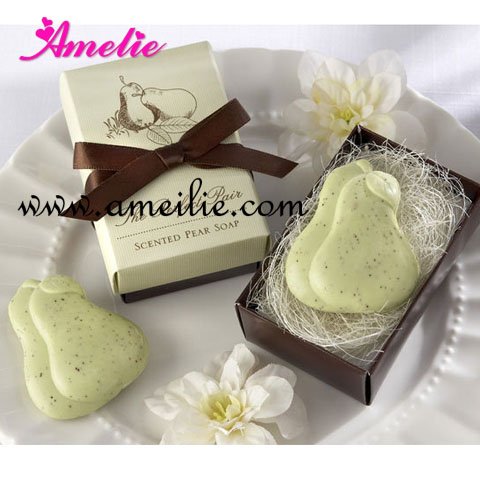 Style Wedding Bridal Shower Favors Baby Christening Party Bath Scented Soap Love Heart Xmas Gift 50pcs/pack