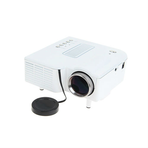 Mini LCD Image System LED Projector Home Theater with AV-in VGA SD Slot USB Speaker and Remote Control(UC28)