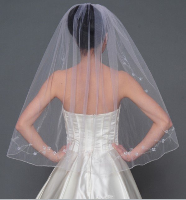 2012 Latest Design Beautiful Bridal Veil And Crown