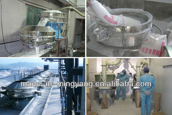 self-cleaning circular sieving machine for desiccated coconut made in MingYang
