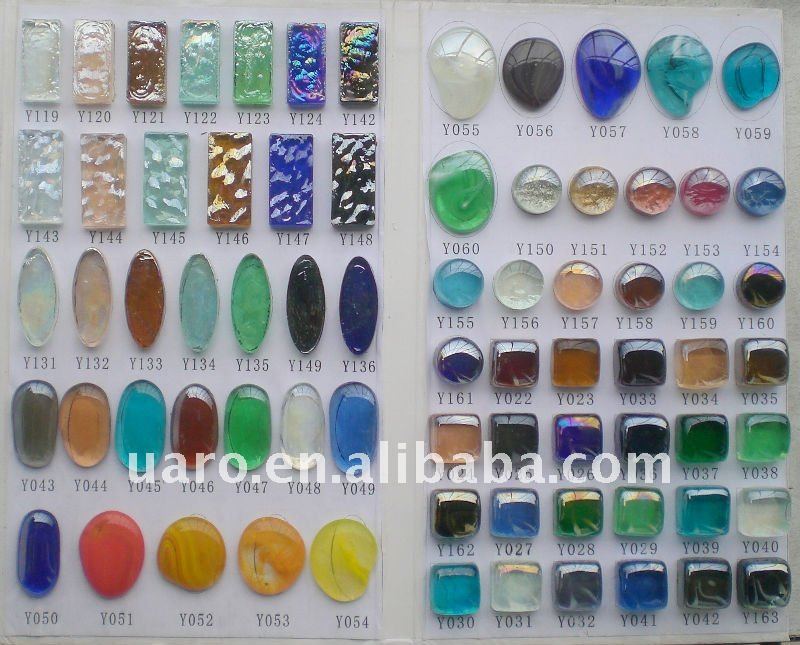 3/4in種類の色ガラスの宝石半透明ミックスモザイク大理石用品問屋・仕入れ・卸・卸売り