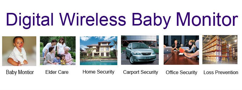 DHL Free Shipping Baby monitor,Night vision,digital signal,interphone function,2-way speak,wireless kits