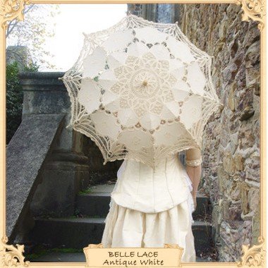 Wholesale Ivory white lace umbrella Wedding Umbrellas Wedding Supplies 