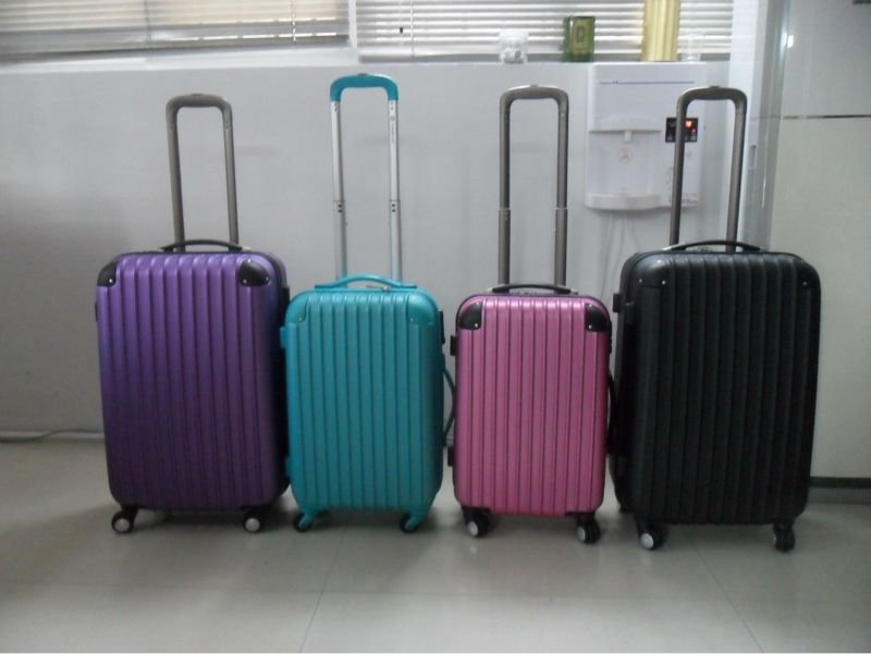ABS 3 pcs set eminent colorful hard shell luggage cheap hard luggage abs printed hard shell luggage