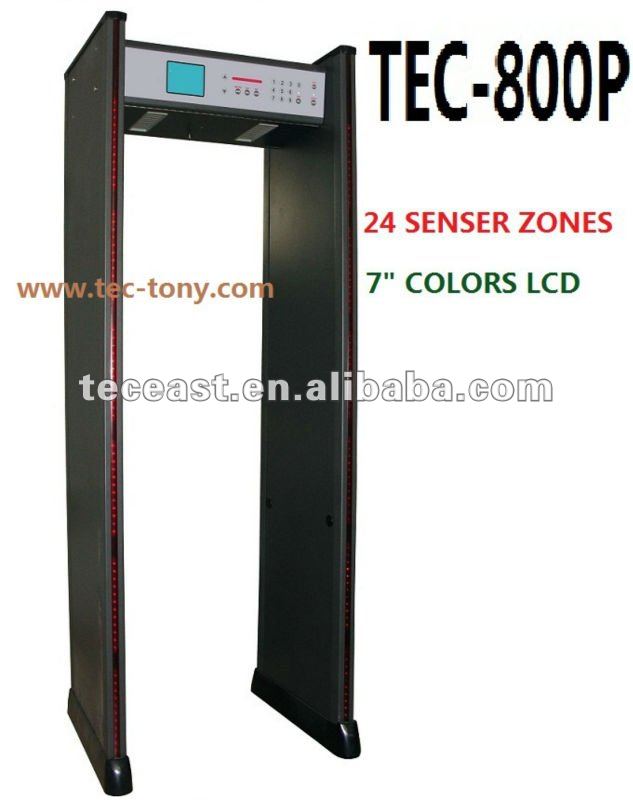 Easy Control and High Performance Industory Walk Throough Metal Detector TEC-800P