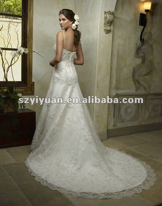 Buy lace wedding dresses backless lace wedding dresses wedding gown 2012