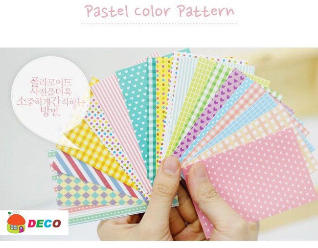 16set/lot (20pcs/set), pola09 photo decoration sticker, pastel color 20pcs, photo sticker,sticer labe, (ss-1558)