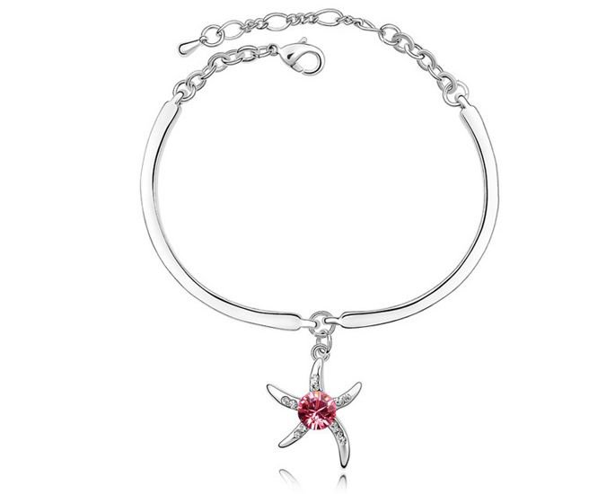 Fashion Jewerly / Starfish Bracelets /eleven color /Alloy finished byKC&rhinestone /Wholesale and retail/ES033 Free shipping