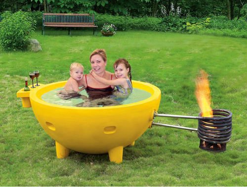 Building An Outdoor Spa Bath 17